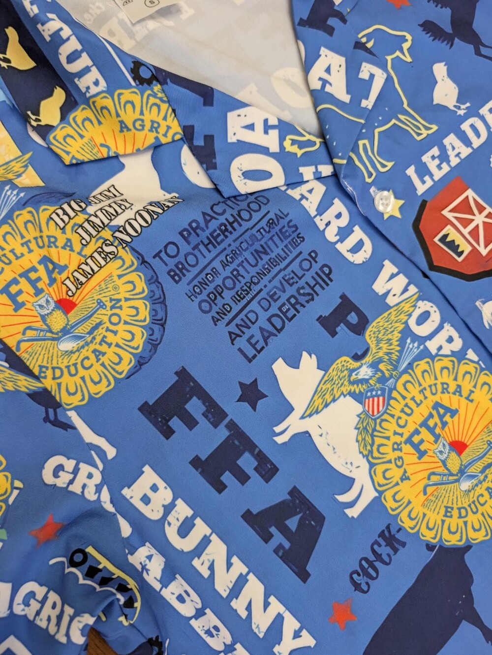 FFA Hawaiian Style Shirt Unisex Size Small - Picture 2 of 3